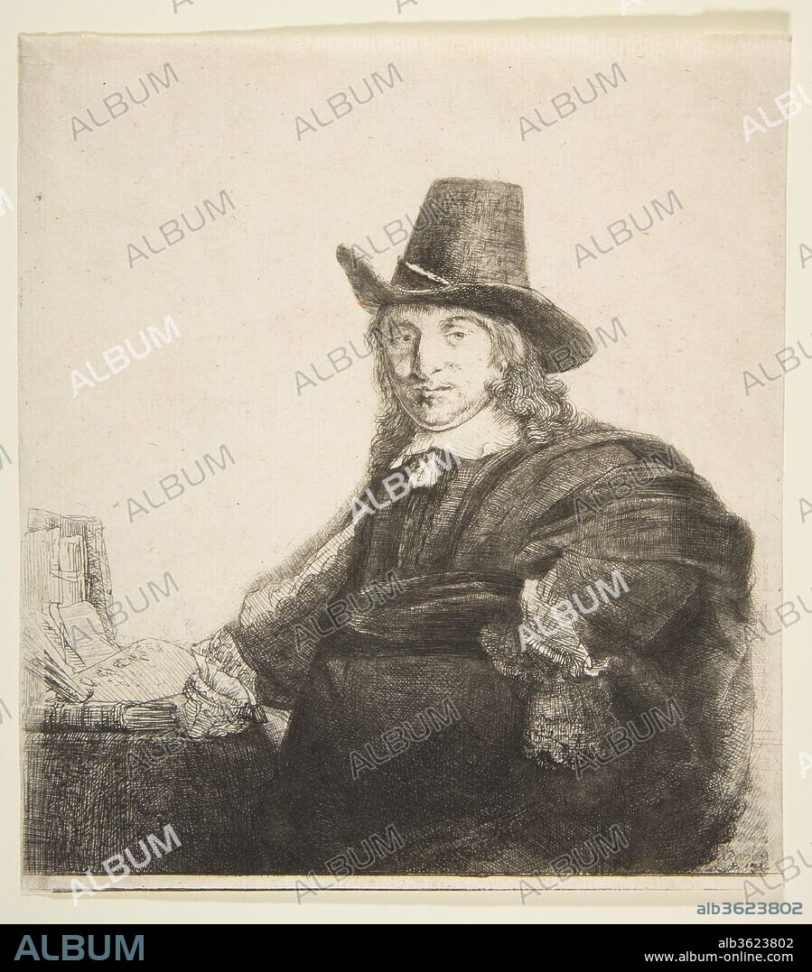 Jan Asselijn, Painter (Krabbetje). Artist: Rembrandt (Rembrandt van Rijn) (Dutch, Leiden 1606-1669 Amsterdam). Dimensions: Sheet (Trimmed): 7 3/8 × 6 11/16 in. (18.8 × 17 cm). Date: ca. 1646.