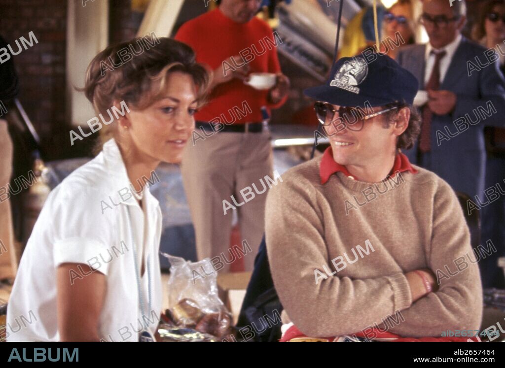 Niki Lauda with his wife Marlene in the Ferrari pits in 1976.