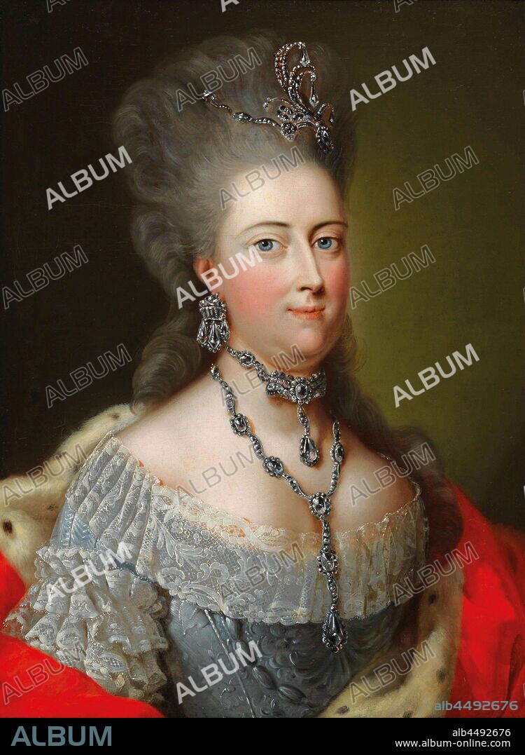 TISCHBEIN, JOHANN HEINRICH, THE ELDER. Portrait of Margravine Philippine of Brandenburg-Schwedt (1745-1800), Landgravine of Hesse-Kassel.