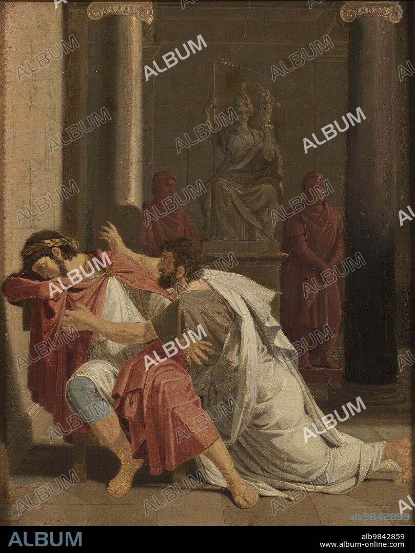 OTTO WALLGREN. Burrhus, Nero's Tutor, Prostrating Himself before his Sovereign Lord, 1816.