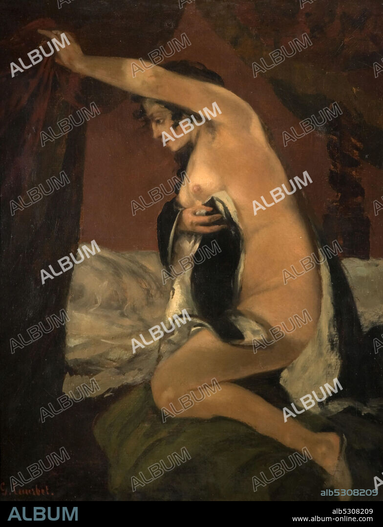 GUSTAVE COURBET. Study for Venus in Venus and Psyche, 1865.