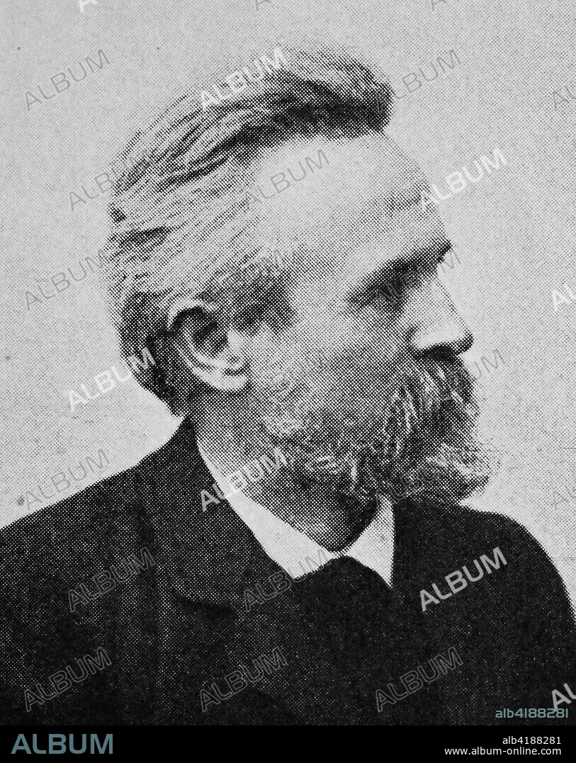 Friedrich Heinrich Emanuel Kayser, March 26, 1845 - November 29, 1927, was a German geologist and palaeontologist, reproduction of a photo from the year 1895, digital improved.