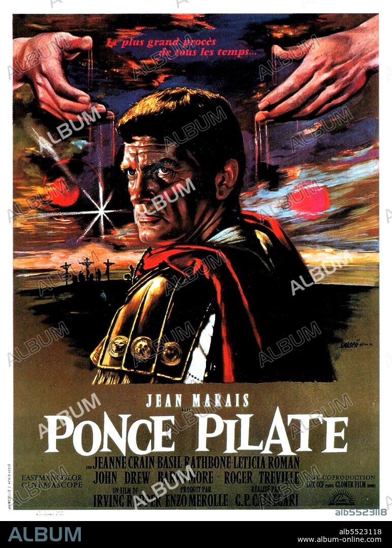 Poster of PONTIUS PILATE, 1962 (PONZIO PILATO), directed by GIAN PAOLO CALLEGARI and IRVING RAPPER. Copyright GLOMER FILM.