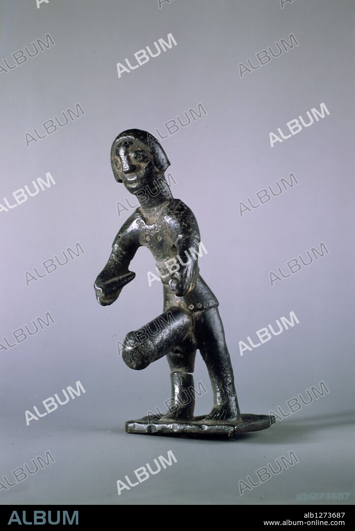 Arte Edad antigua. Exvoto Ibérico. 500-101 a. c. Bronce. 12 cm.