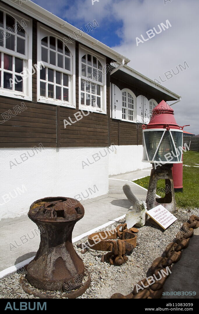 The Falkland Islands Museum in Port Stanley, Falkland Islands (Islas Malvinas), South America.