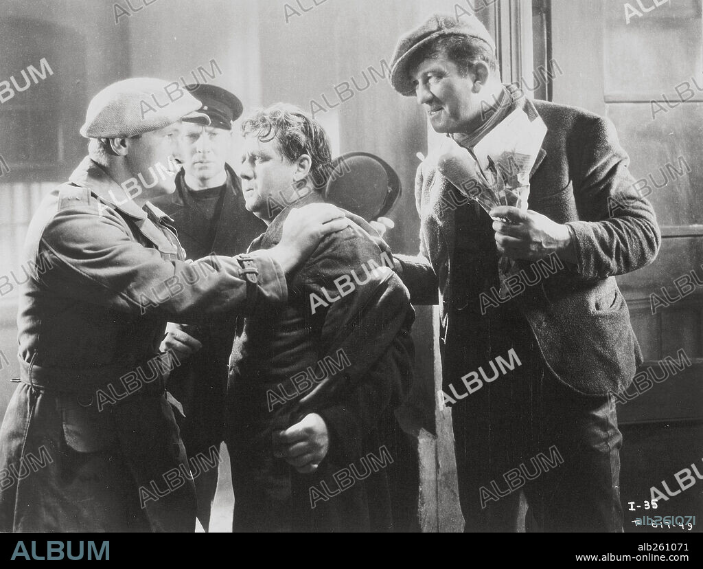 VICTOR McLAGLEN in THE INFORMER, 1935, directed by JOHN FORD. Copyright RKO.