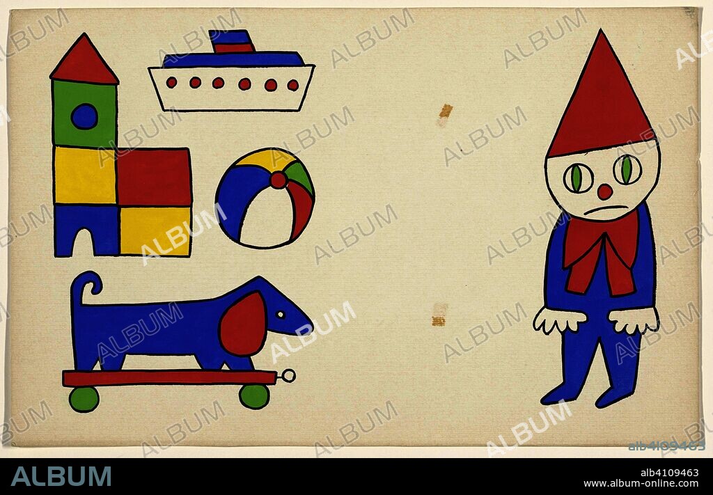 The princess and the little dog [p. 14]. Draughtsman: Dick Bruna. Dating: 1954. Measurements: h 284 mm × w 444 mm.