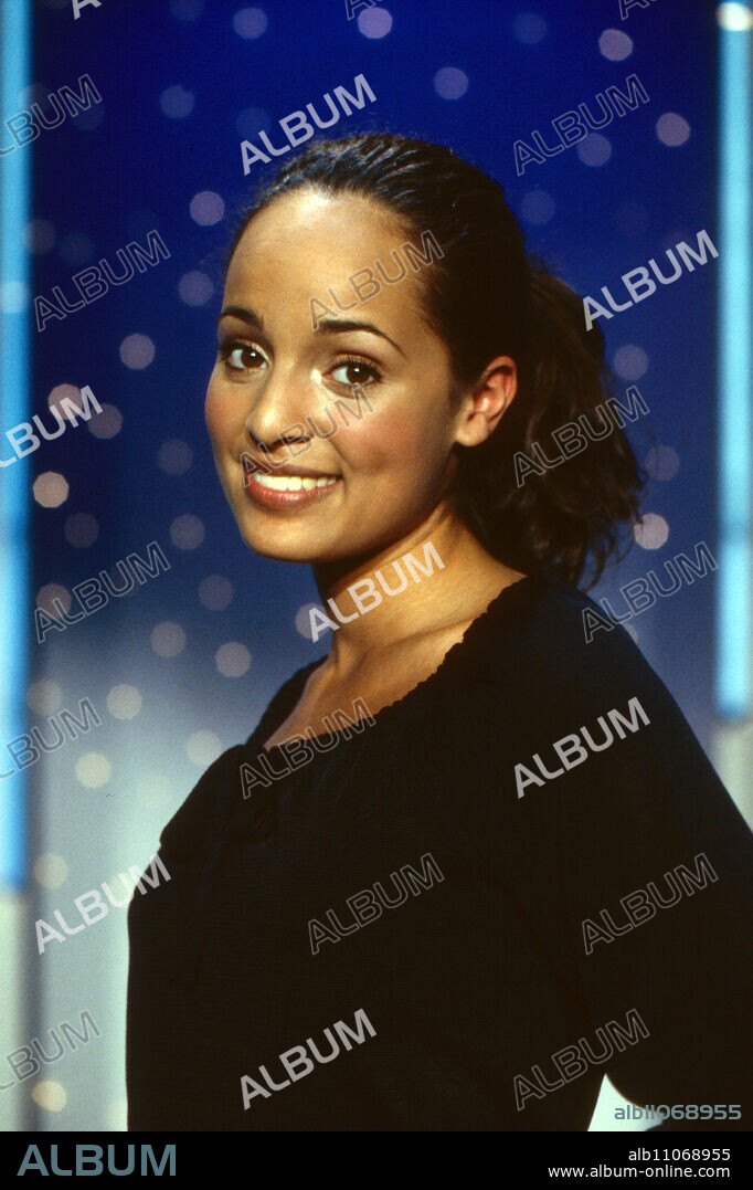 Swedish singer Emilia performing in German TV, Germany 1999.