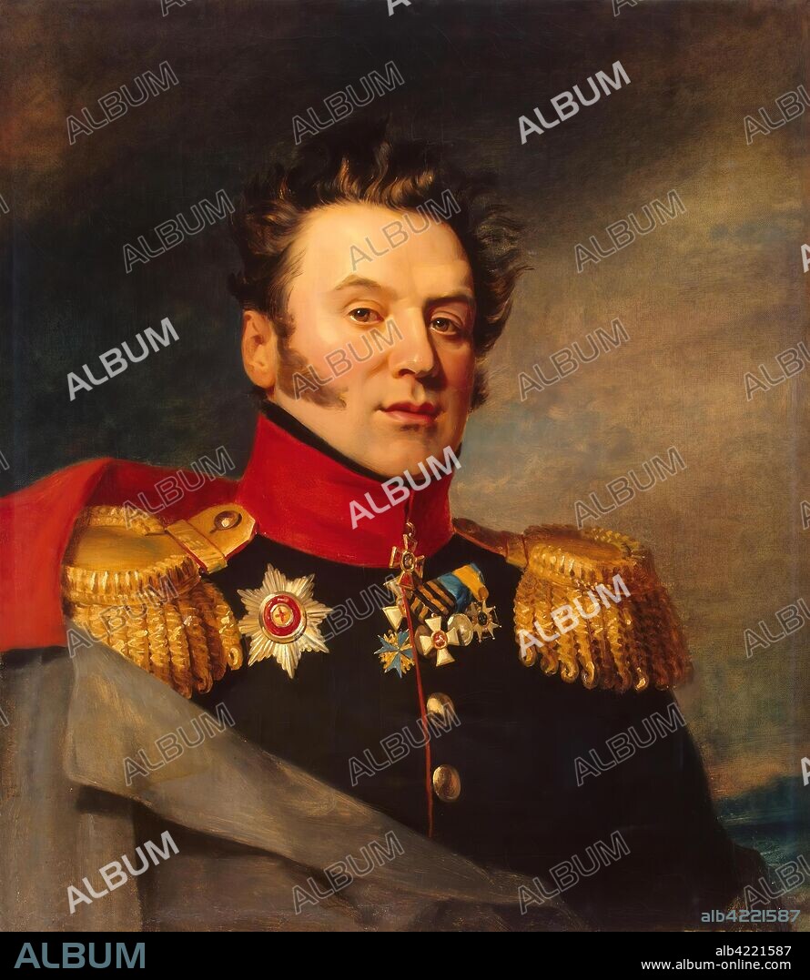 GEORGE DAWE (AND WORKSHOP). 'Portrait of Konstantin M. Poltoratsky (1782-1858)'. The Military Gallery of the Winter Palace. No later than 1825. Dimensions: 70x62,5 cm.
