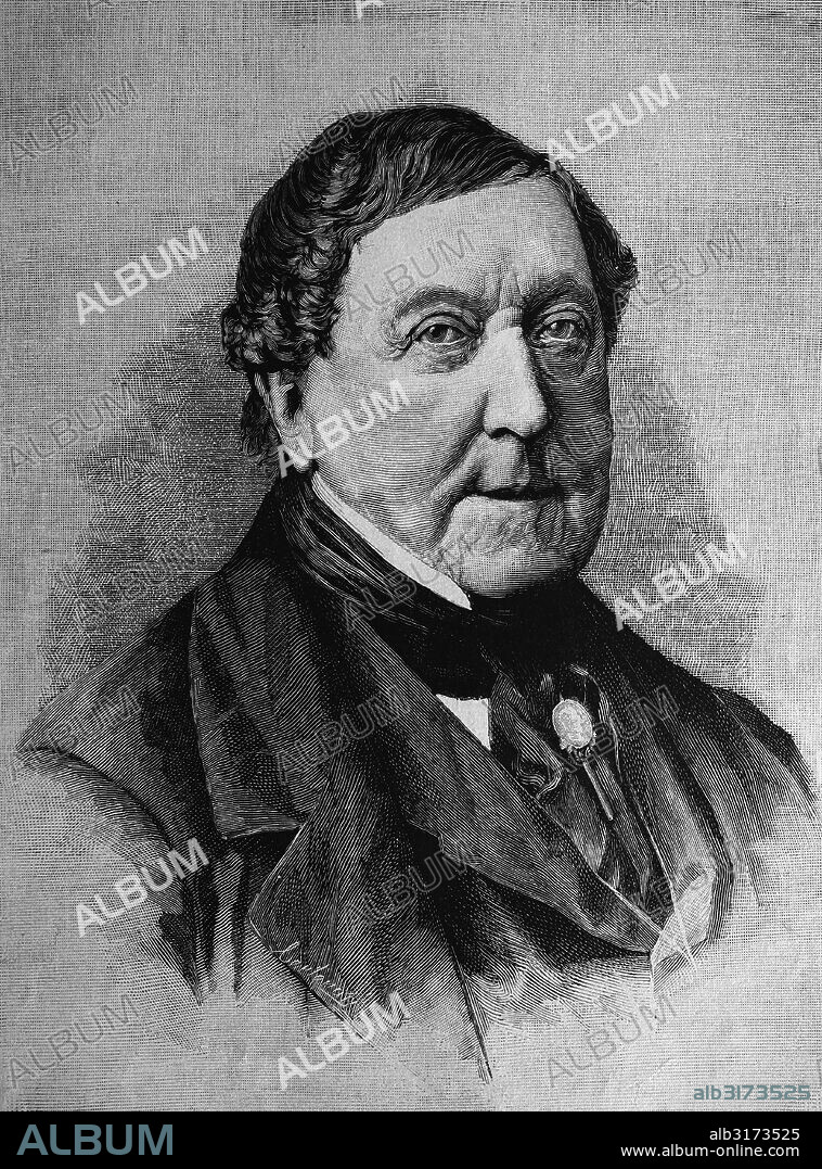 Gioachino antonio rossini; 29 february 1792 - 13 november 1868, was an italian composer.
