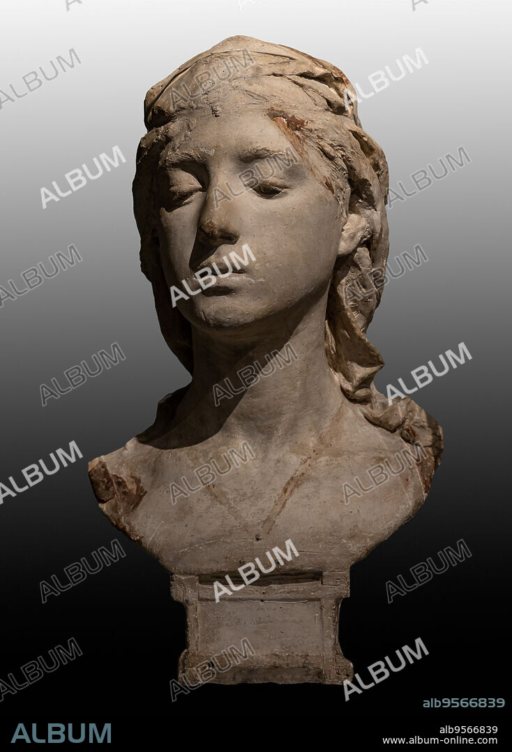 Pia de Tolomei, by Domenico Trentacoste, 1896, plaster.