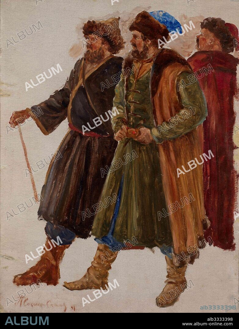 PAVEL PETROVICH SOKOLOV-SKALYA. Tsar Ivan the Terrible in Livonia (Study).