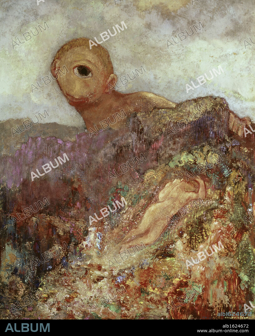 The Cyclops   ca. 1914  Odilon Redon (1840-1916 French)   Oil on canvas  Kroller-Muller Museum, Otterlo, Netherlands.