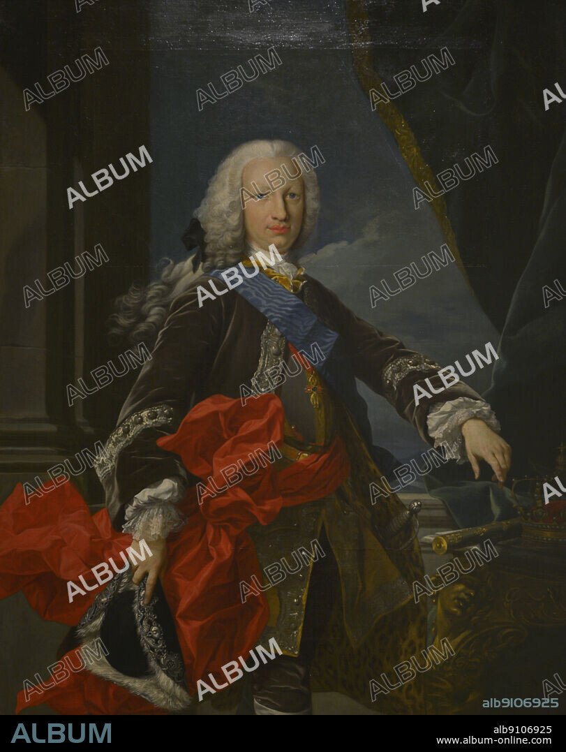 Ferdinand VI (1713-1759). King of Spain (1746-1759). Bourbon dynasty. Portrait. Anonymous, c. 1746. Oil on canvas. Army Museum. Toledo, Spain.