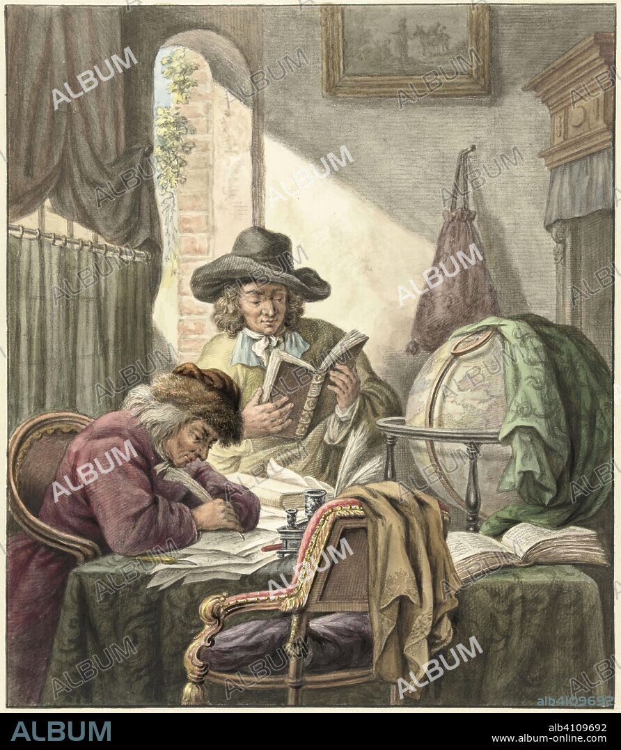 The Scholars. Draughtsman: Abraham Delfos. After Abraham van Strij (I). Dating: 1798. Measurements: h 374 mm × w 324 mm.