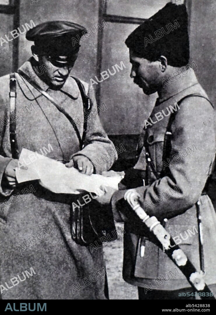 Vasily Chapaev - on the right. (1887 - September 5, 1919) was a celebrated Russian soldier and Red Army commander during the Russian Civil War.