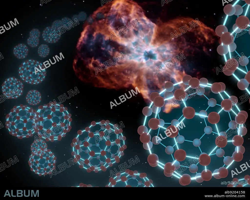 Buckyballs in Planetary Nebula Album alb9204158