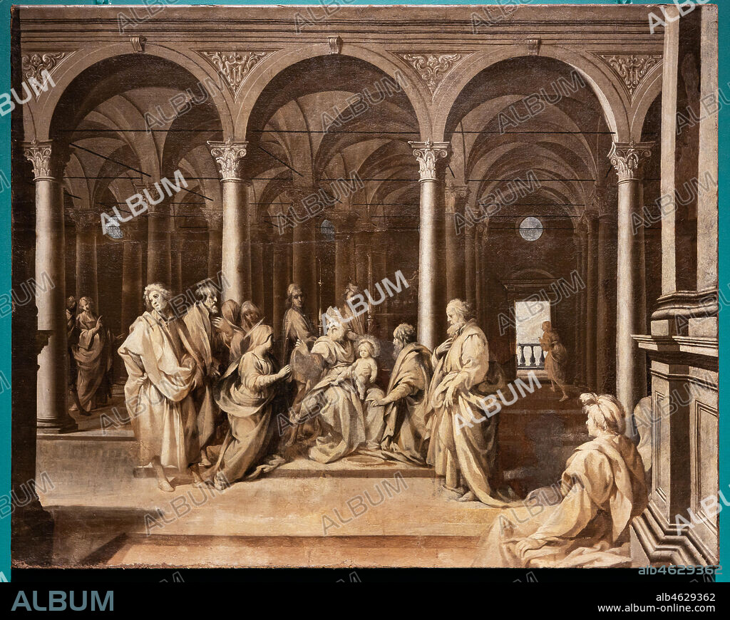 Perugia, National Gallery of Umbria: "Circumcision of the Child Jesus", by Cavalier d'Arpino, oil painting on canvas, second half of the sixteenth century.