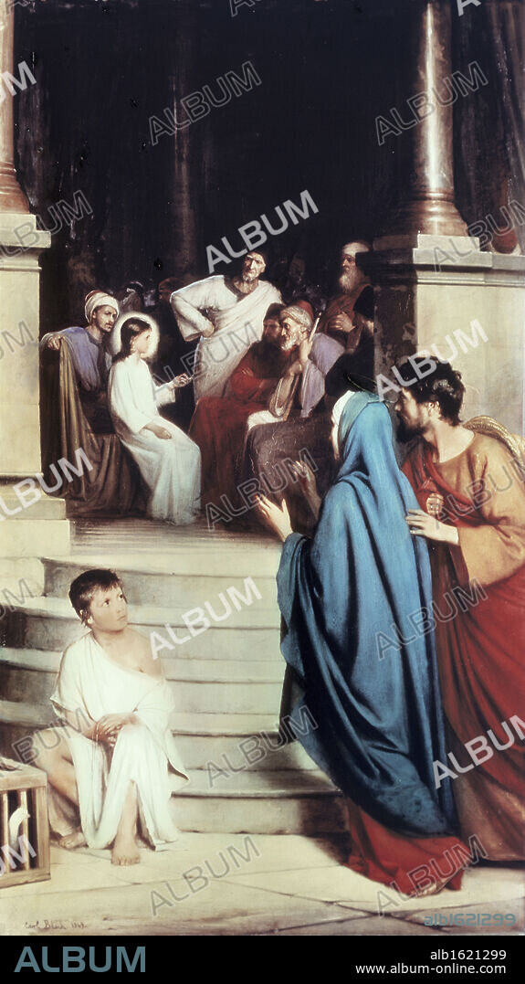Jesus Found in the Temple  Carl Heinrich Bloch (1834-1890 Danish)  National History Museum, Frederiksborg Castle Church, Denmark.