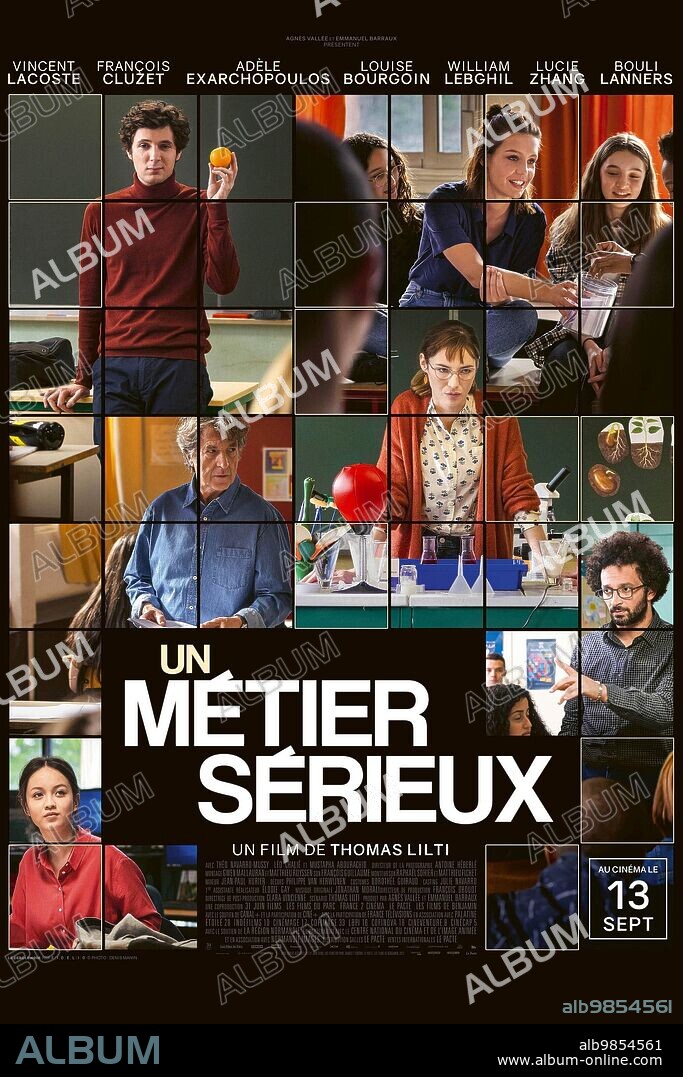 Poster of A REAL JOB, 2023 (UN METIER SERIEUX), directed by THOMAS LILTI. Copyright Les Films du Parc / France 2 Cinema.