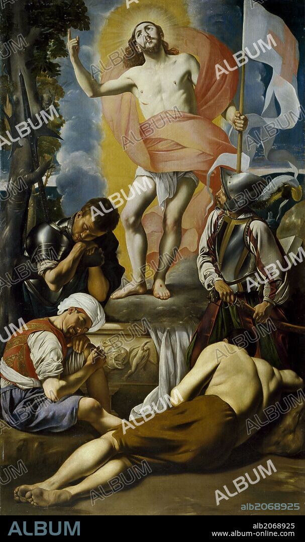 JUAN BAUTISTA MAÍNO. Fray Juan Bautista Maíno / 'Resurrection of Christ', 1612-1614, Spanish School, Oil on canvas, 295 cm x 174 cm, P05080.