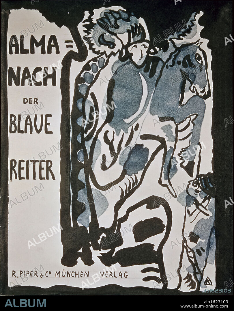 WASSILY KANDINSKY. Almanach der Blaue Reiter by Vasily Kandinsky, 1866-1944, Germany, Munich, Lenbachaus.