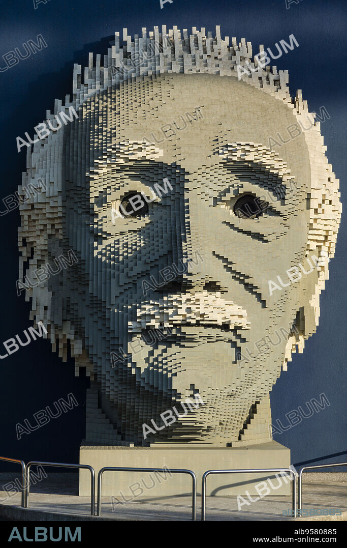 Albert Einstein, amusement park Legoland, Günzburg, Germany, Europe.