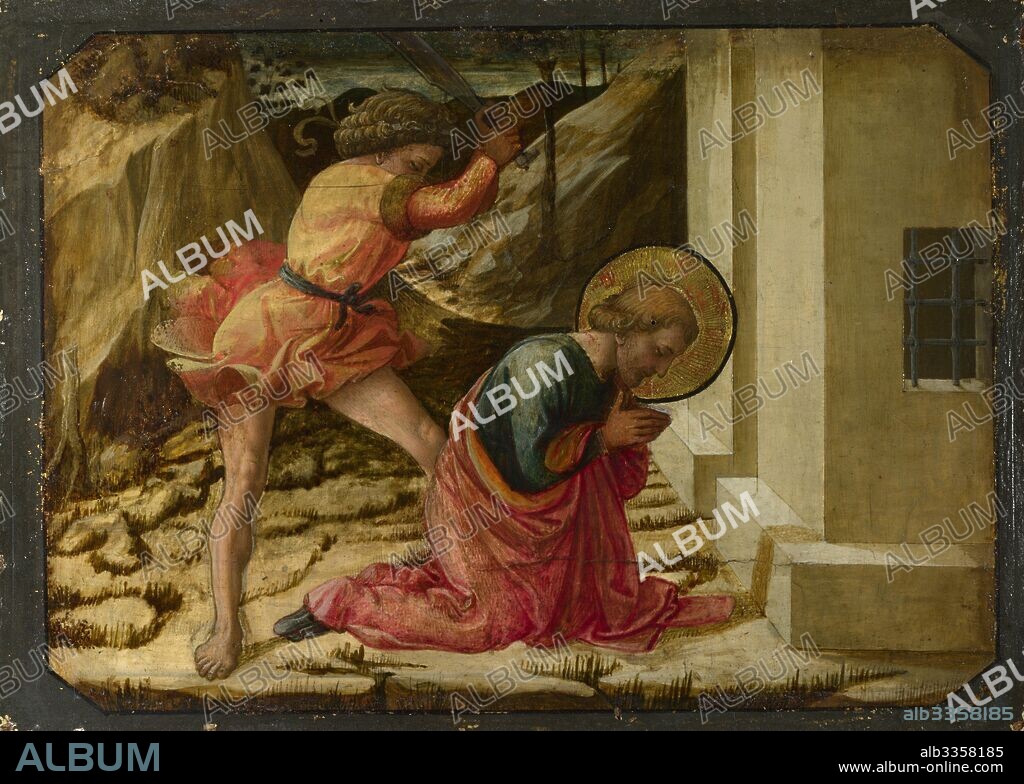 FRA FILIPPO LIPPI. Beheading of Saint James the Great (Predella Panel of the Pistoia Santa Trinità Altarpiece).