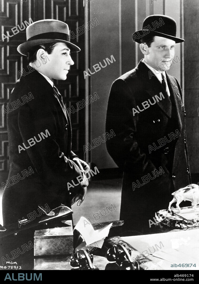 GEORGE RAFT y SPENCER TRACY en QUICK MILLIONS, 1931, dirigida por ROWLAND BROWN. Copyright FOX FILMS.