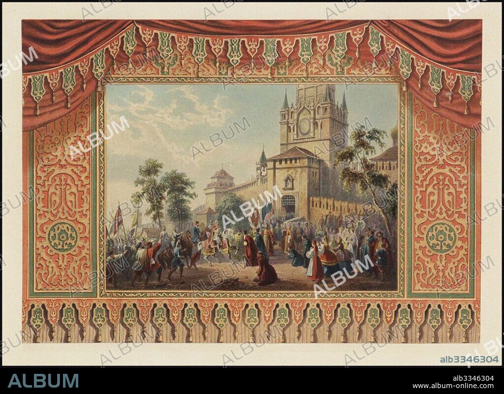 COSROE DUSI. Curtain design for the Bolshoi Theatre.