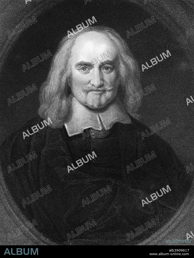 Thomas Hobbes, 17th century English philosopher, (1836). Hobbes (1588-1679) is best known for his work on political philosophy, Leviathan, published in 1651.
