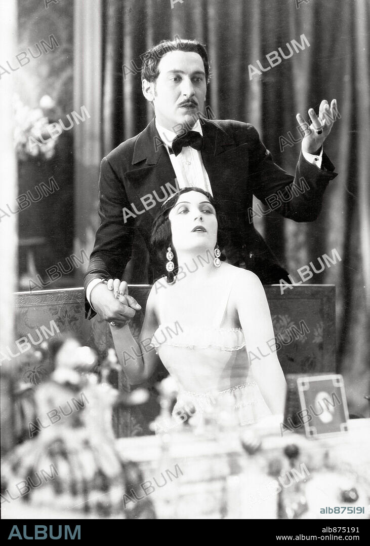 PAUL LUKAS and POLA NEGRI in LOVES OF AN ACTRESS, 1928, directed by ROWLAND V. LEE.