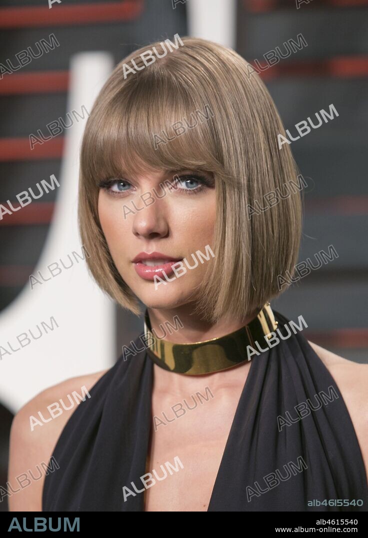 August 10, 2017 - Los Angeles, California, United States of America - Taylor Swift testified on Thursday August 10, 2017 in a Denver Court in Denver Colorado accusing DJ David Muller of groping her. FILE PHOTO: Taylor Swift on the red carpet at the 2016 Vanity Fair Oscar Party held at the Annenberg Center in Beverly Hills, California, Sunday February 28, 2016. JAVIER ROJAS/PI (Credit Image: © Prensa Internacional via ZUMA Wire). 10/08/2017