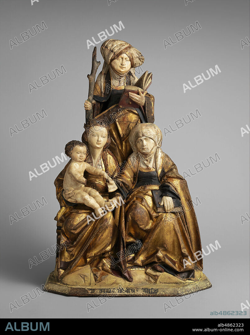 The Virgin and Child, Saint Anne, and Saint Emerentia, German, 1515-30.