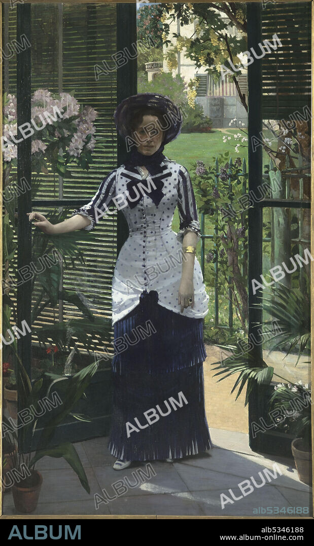 PAUL-ALBERT BARTHOLOME (SCULPTEUR ET PEINTRE). Dans la serre (In the Greenhouse).