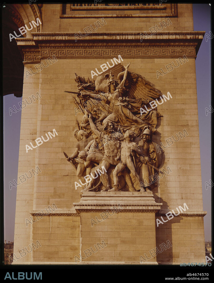 La Marseillaise ou le Depart des Volontaires de 1792. Sculpture de Francois RUDE (1784-1855) pour L'Arc de Triomphe en 1836. Credit : Coll. Bouquignaud/KHARBINE-TAPABOR.