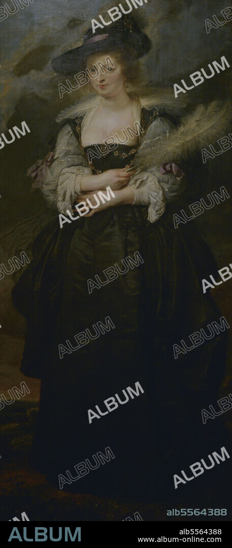 PETER PAUL RUBENS (1577-1640). FLEMISH PAINTER.. Peter Paul Rubens (1577-1640). Baroque painter of the Flemish school. Portrait of Helena Fourment, ca. 1630-1632. Second wife of Rubens. Oil on wood. Calouste Gulbenkian Museum. Lisbon, Portugal.