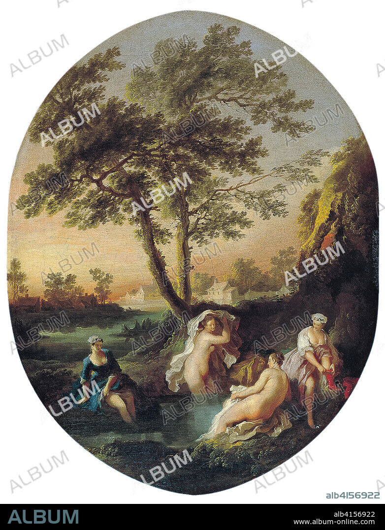 Pierre-Antoine Quillard (París, c. 1704 -Lisboa, 1733). The Four Seasons: Summer (ca. 1725 - 1729). Oil on canvas. 42.5 x 33.5 cm.