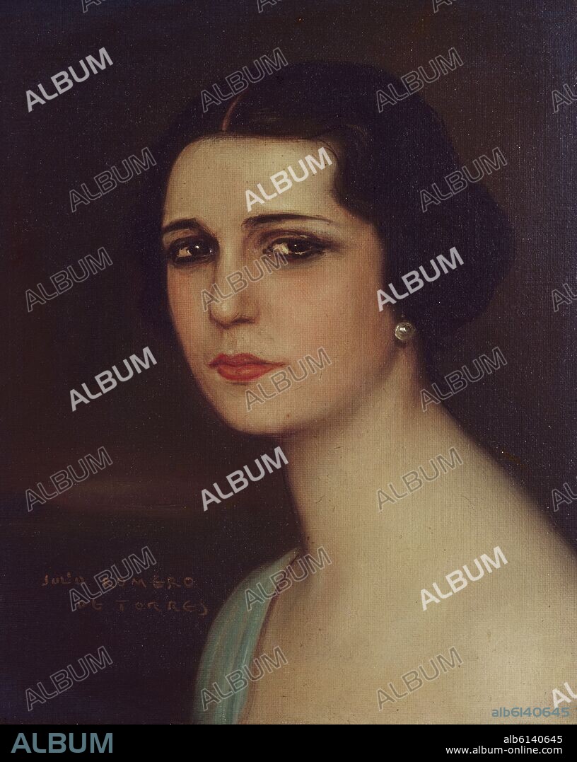 JULIO ROMERO DE TORRES. RETRATO DE LA ACTRIZ MARIA CABALLE.