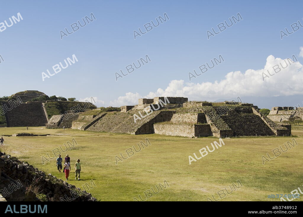 The ancient Zapotec city of Monte Alban, UNESCO World Heritage Site, near Oaxaca City, Oaxaca, Mexico, North America.