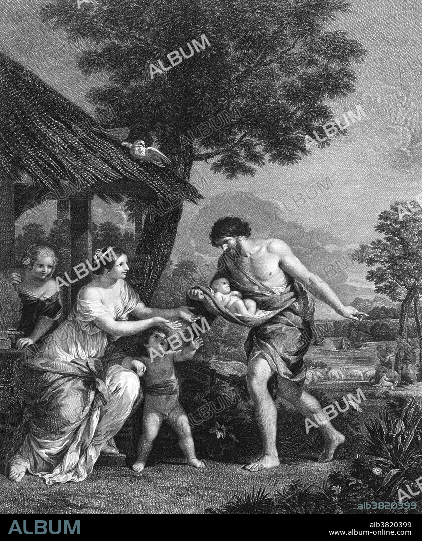According to the Roman mythology, the founders of Rome were Romulus and Remus. The story begins with the deposition of Numitor (their grandfather and king of Alba Longa), by his brother Amulius. The twin-brothers were the sons of the god Mars and the Vesta priestess (vestal virgin) Rhea Silvia (Numitor's daughter). Amulius took the twins, had them placed in a trough and thrown into the River Tiber. They were found by a she-wolf, who looked after them and fed them with her milk and by a woodpecker who brought them food( animals were sacred to Mars). They were discovered by Faustulus, a shepherd, who brought the children home to his wife, Acca Larentia, where they were raised  as their own. Upon reaching adulthood, Romulus and Remus killed Amulius and reinstated Numitor, their grandfather, as King of Alba Longa, then they decided to found a town of their own. Romulus and Remus chose the place where the she-wolf had nursed them. Romulus began to build walls on the Palatine Hill, but Remus jeered at them because they were so low. He leaped over them to prove this, and Romulus in anger killed him. Romulus continued the building of the new city, naming it Roma (Rome) after his own name.