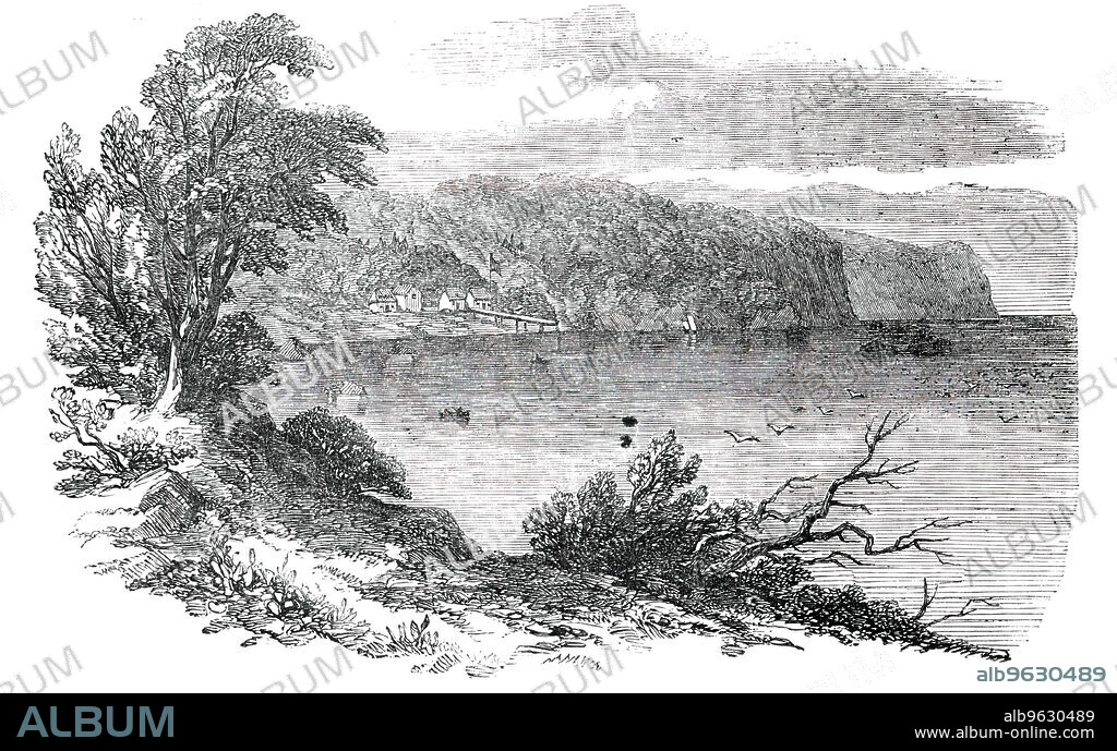 Mica Bay, on Lake Superior, [Ontario, Canada], 1850. '...the principal mining establishment on the British side of the Lake Superior...has excited a good deal of attention of late from the Indians taking forcible possession of it...The Quebec Mining Company will resume operations in spring next; and, as it is said they have a most valuable mine, it is to be hoped that the exports of copper...will soon equal that from the American [side] which this year exceeds in value one million sterling'. The mining operations were in breach of a negotiated treaty, and contrary to the 1763 Royal Proclamation's statements on Indigenous land and resource rights. In 1849, a group of First Nations and Métis people attacked Quebec Mining Company sites at Mica Bay, with the goal of forcing the Company off the land. The government later began to negotiate treaty agreements with Indigenous communities. From "Illustrated London News", 1850.