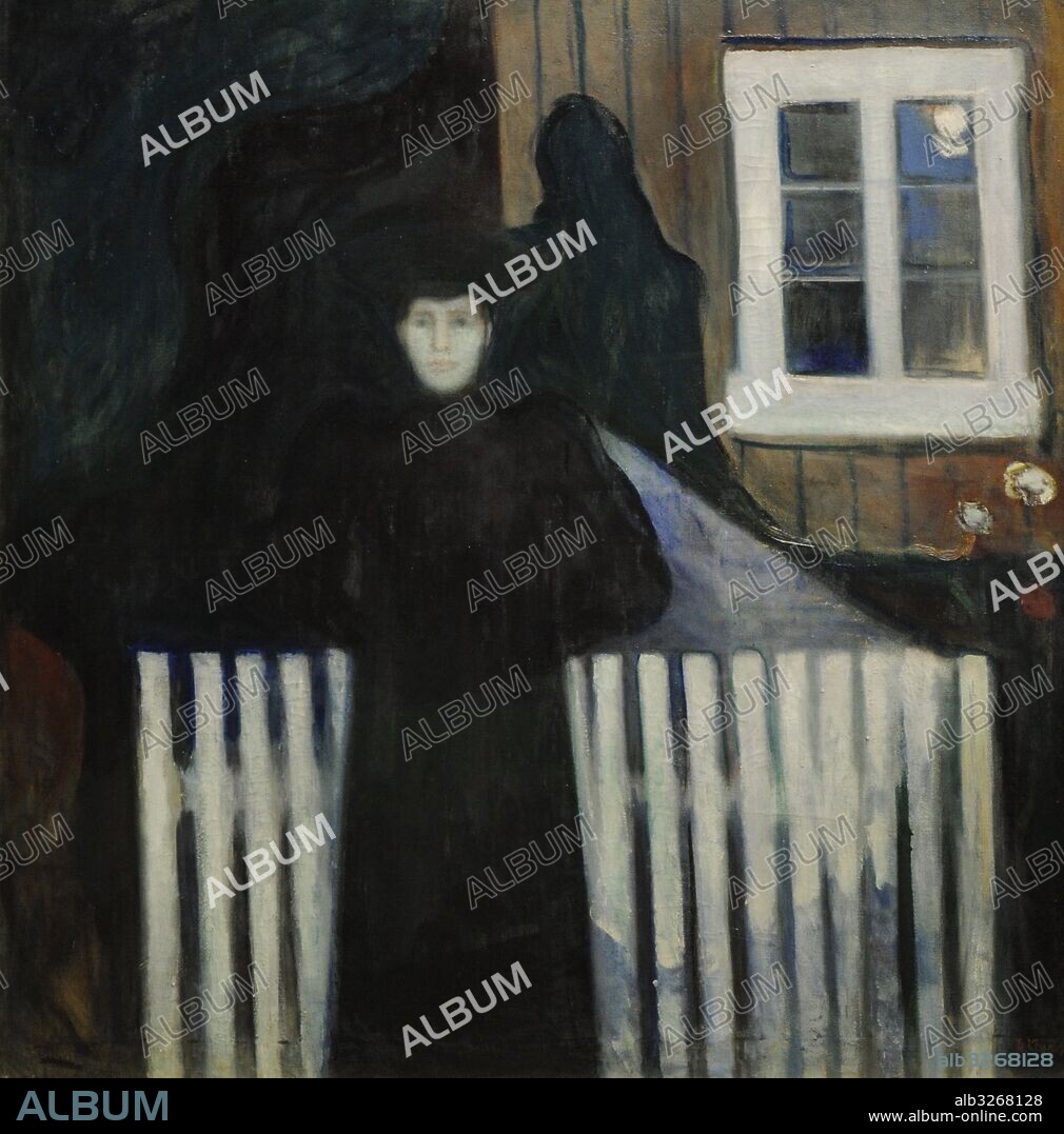 Edvard Munch (1863-1944). Pintor noruego. Luz de luna, 1893. Galería Nacional. Museo Nacional de Arte, Arquitectura y Diseño. Oslo. Noruega.