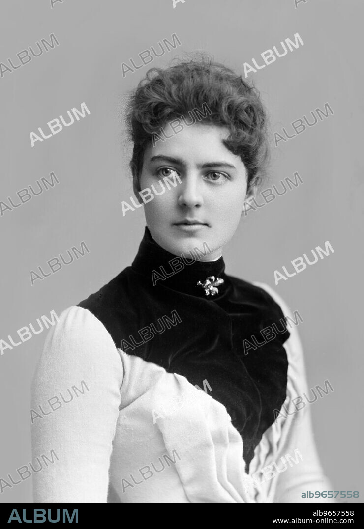 Frances Cleveland (1864-1947), First Lady of the United States 1886-89 and 1893-97, as Wife of U.S. President Grover Cleveland, photograph by Charles Milton Bell, late 1880's.