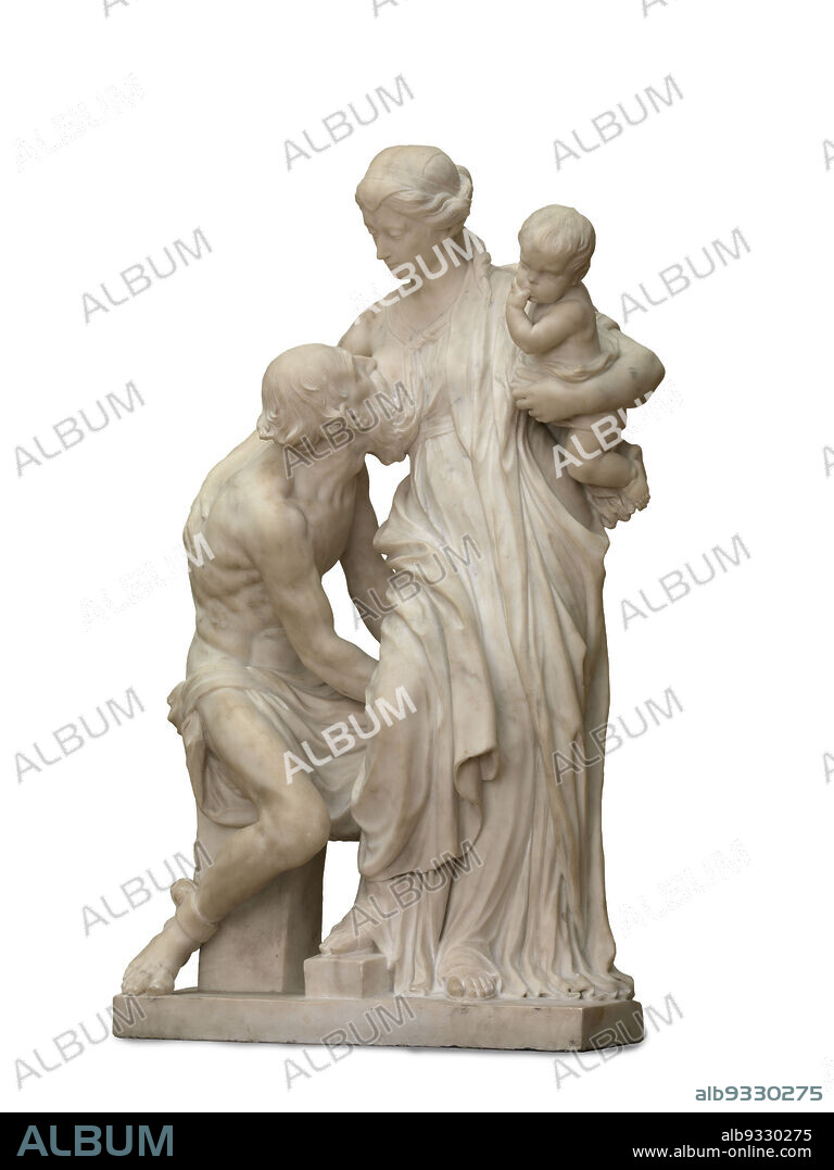 Cimon and Pero, Jerôme Duquesnoy II, 17th century, sculpture, 17th century, Belgian Art.