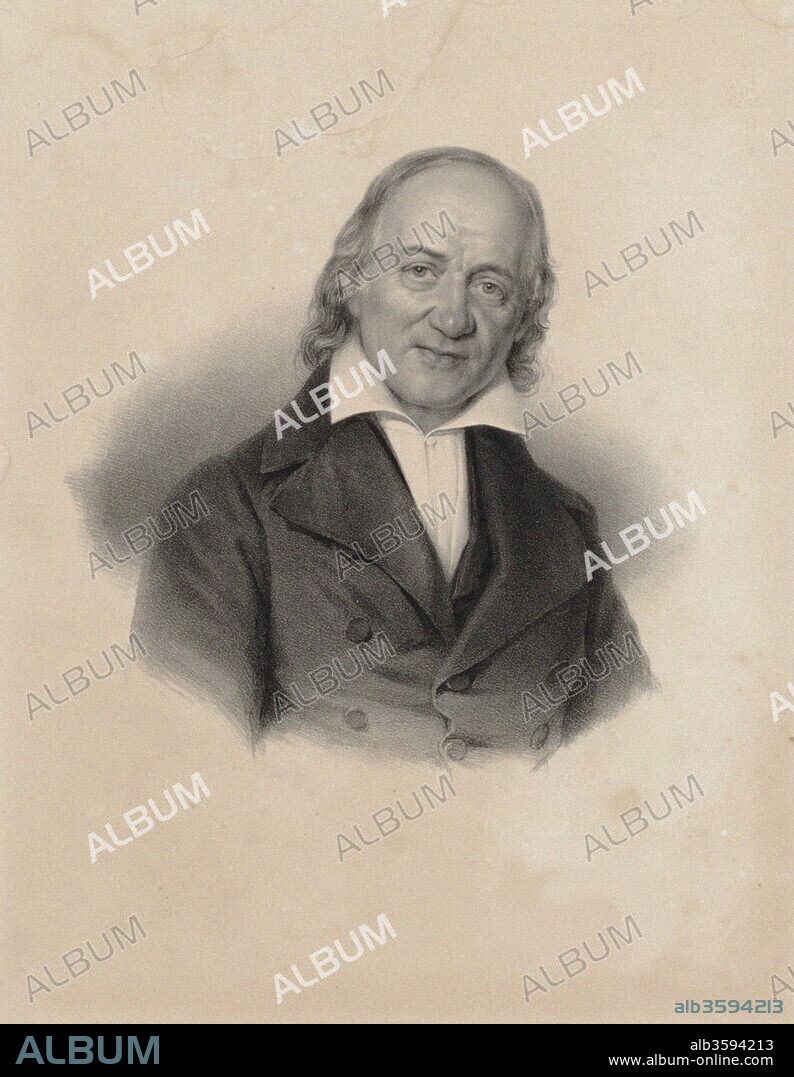 CARL WILDT. Portrait of the composer Gottfried Wilhelm Fink (1783-1846).