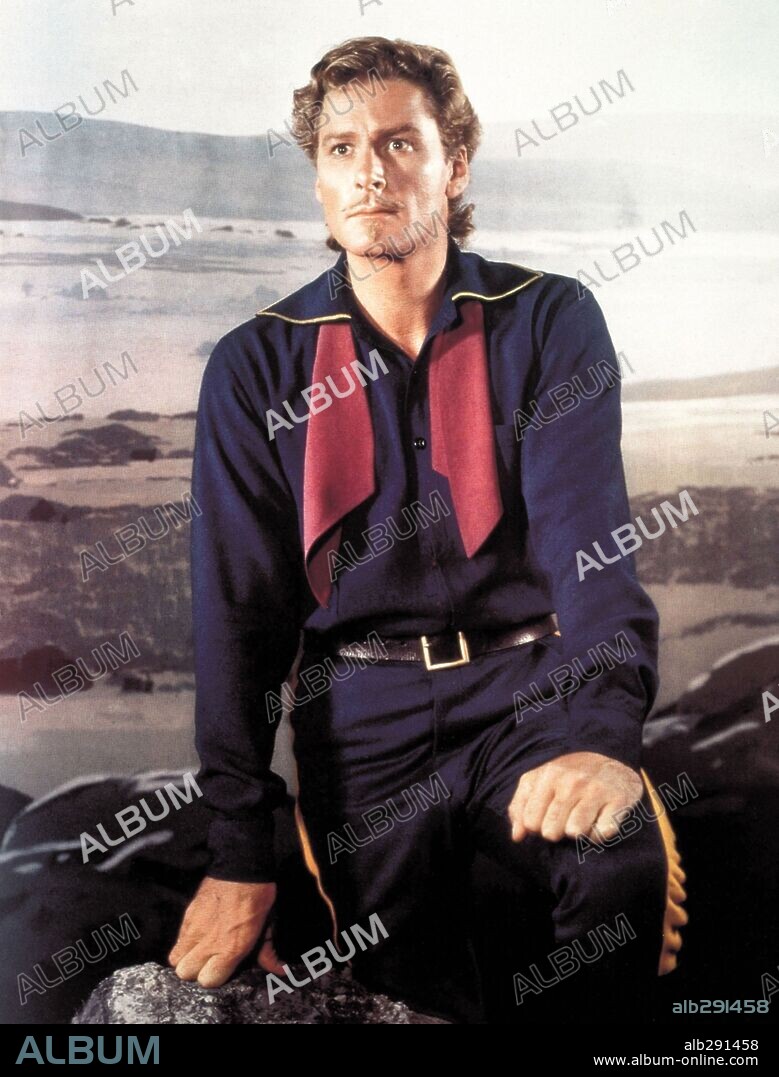 ERROL FLYNN en MURIERON CON LAS BOTAS PUESTAS, 1941 (THEY DIED WITH THEIR BOOTS ON), dirigida por RAOUL WALSH. Copyright WARNER BROTHERS.