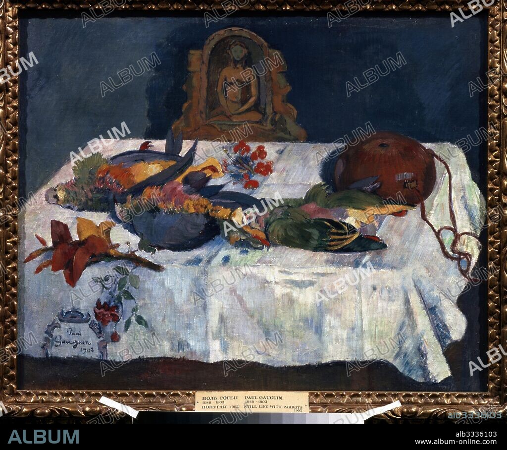 PAUL EUGéNE HENRI GAUGUIN. Still life with parrots.