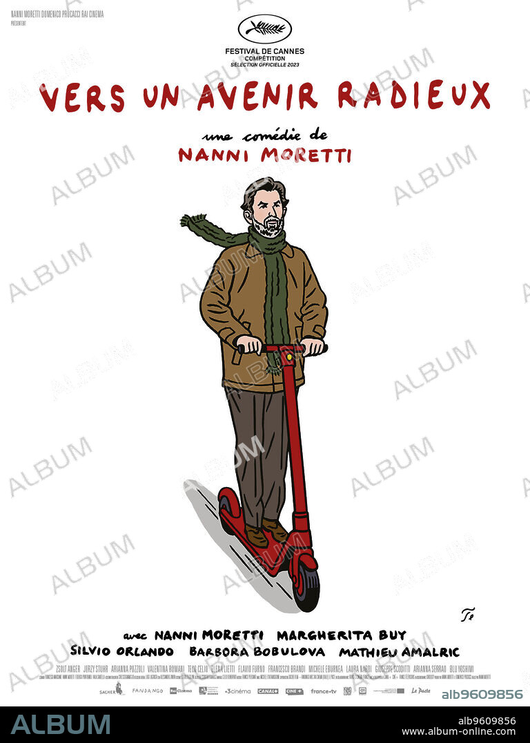Affiche de IL SOL DELL'AVVENIRE, 2023, réalisé par NANNI MORETTI. Copyright Sacher Film Rome.