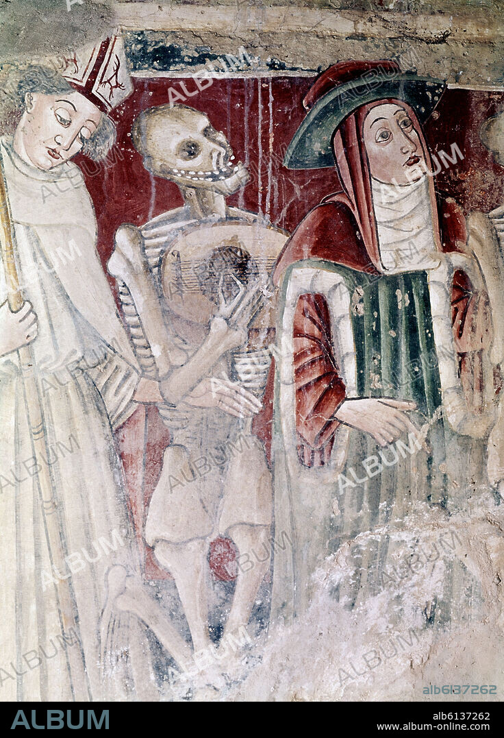 DANZA MACABRA - DETALLE - PINTURA GOTICA.